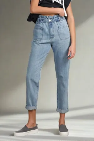 High Waist Relaxed Slouch Jeans