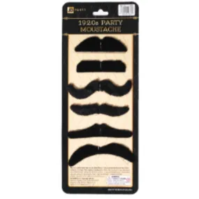 1920s Party Moustache Set of 6