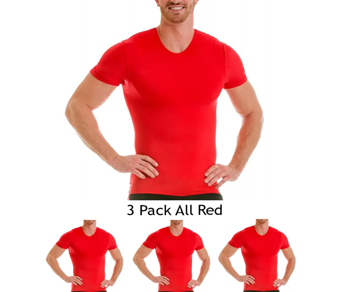 3-Pack Insta Slim Activewear Compression Crew Neck TA0003