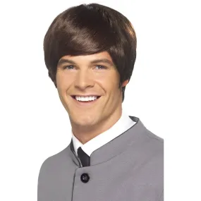 60's Male Mod Wig - Brown