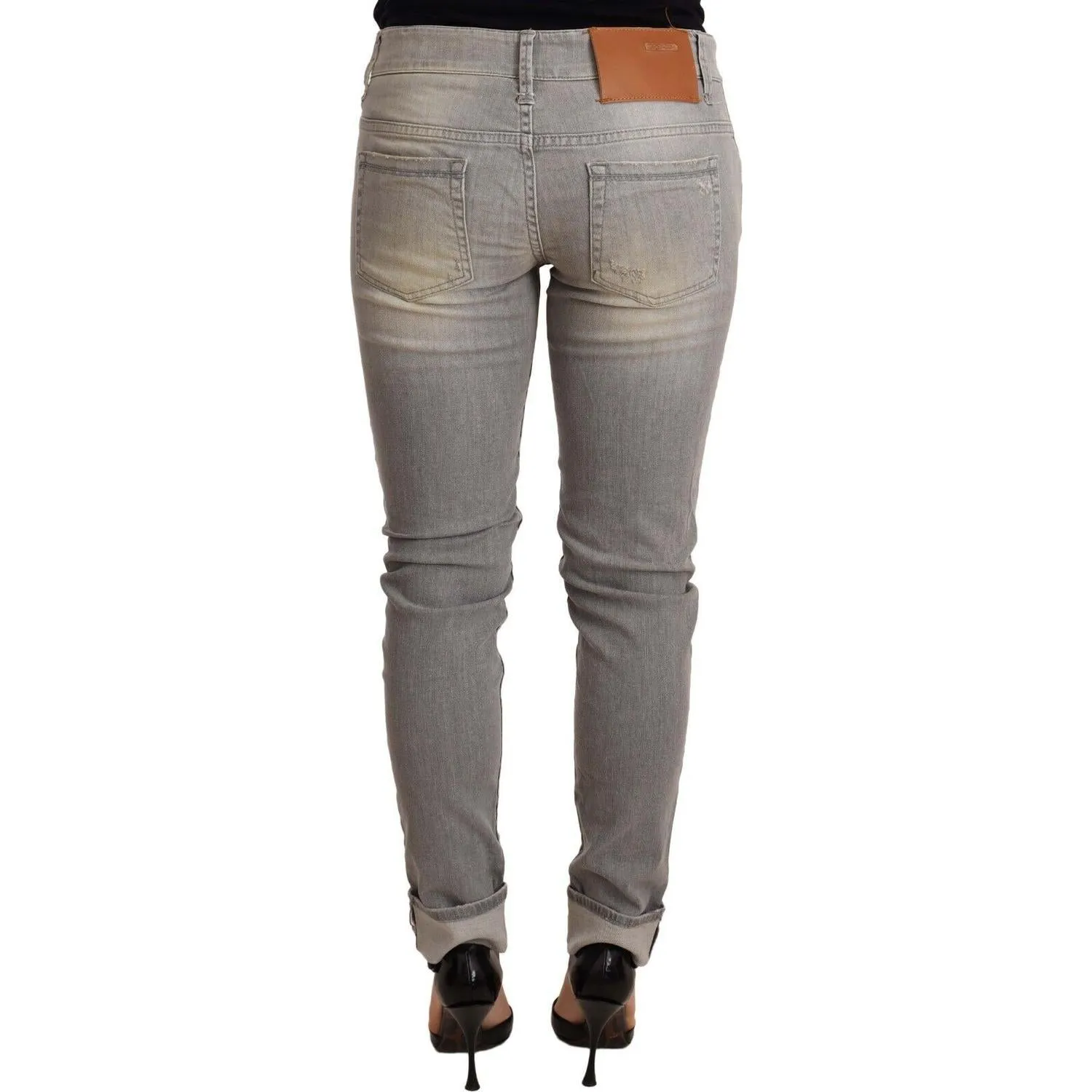 Acht Chic Slim Fit Gray Wash Denim Jeans