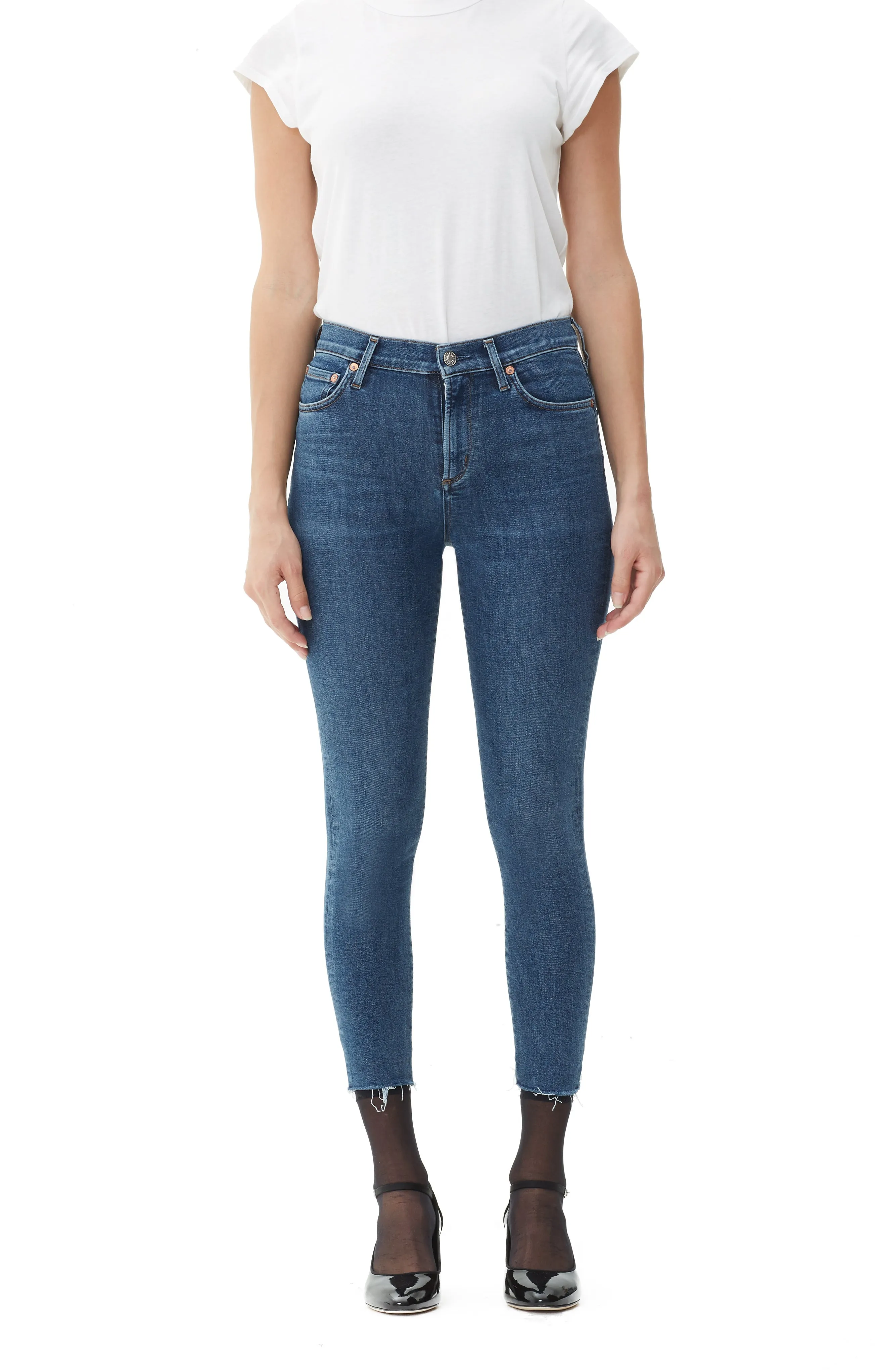 AGOLDE - Sophie Crop Hi Rise Discretion