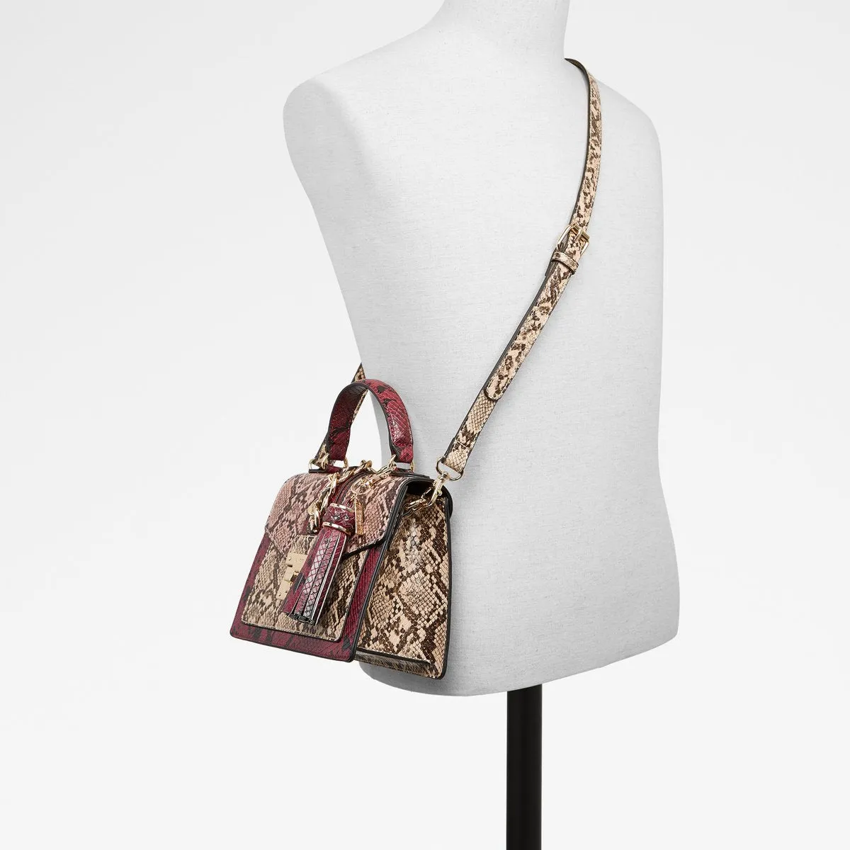 ALDO 'Martis' Maroon Top Handle Satchel | Brand New |