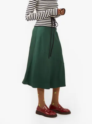 Ami Slip Skirt Studio Green