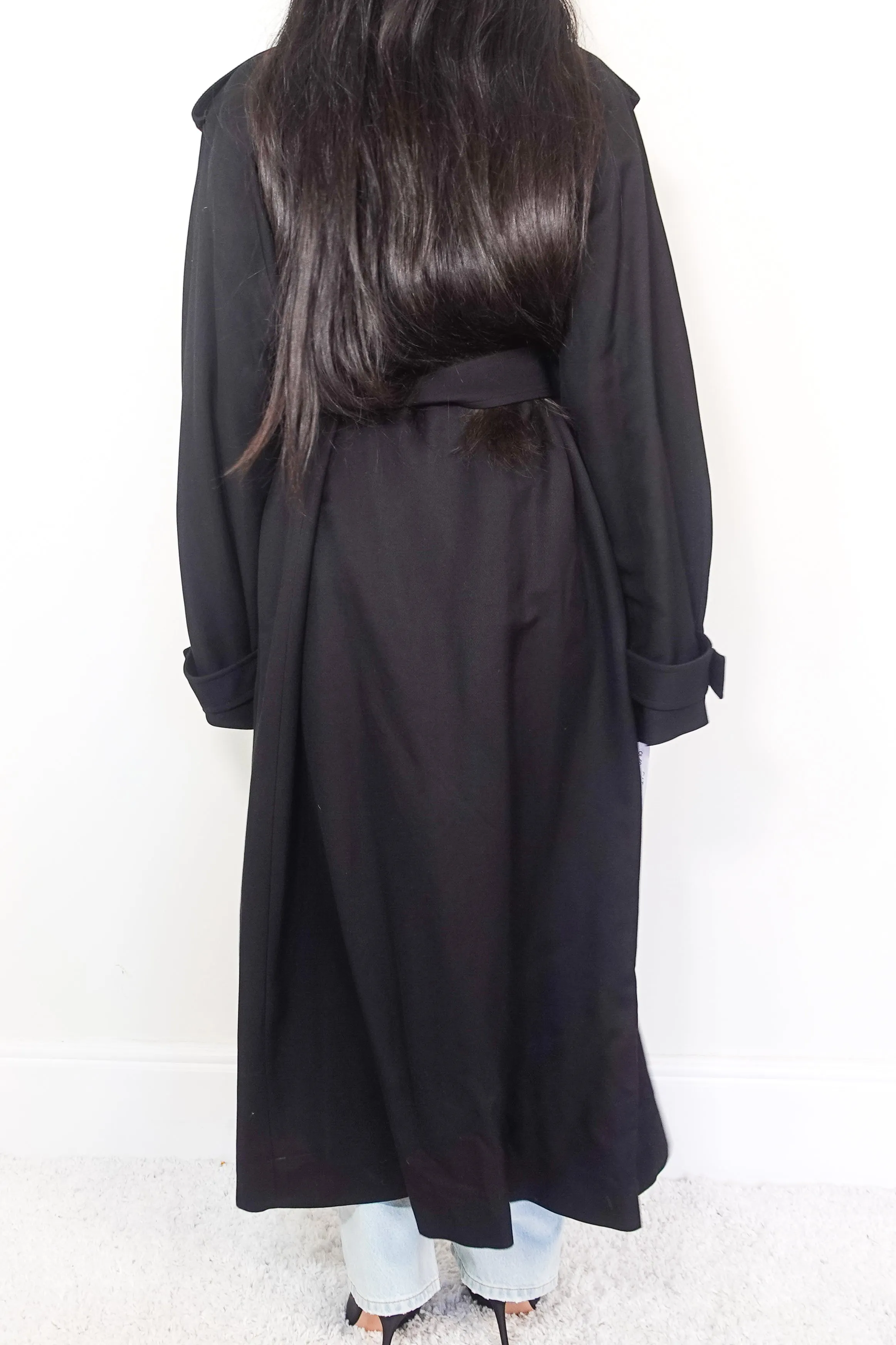 Black belted  trench coat RRP £650