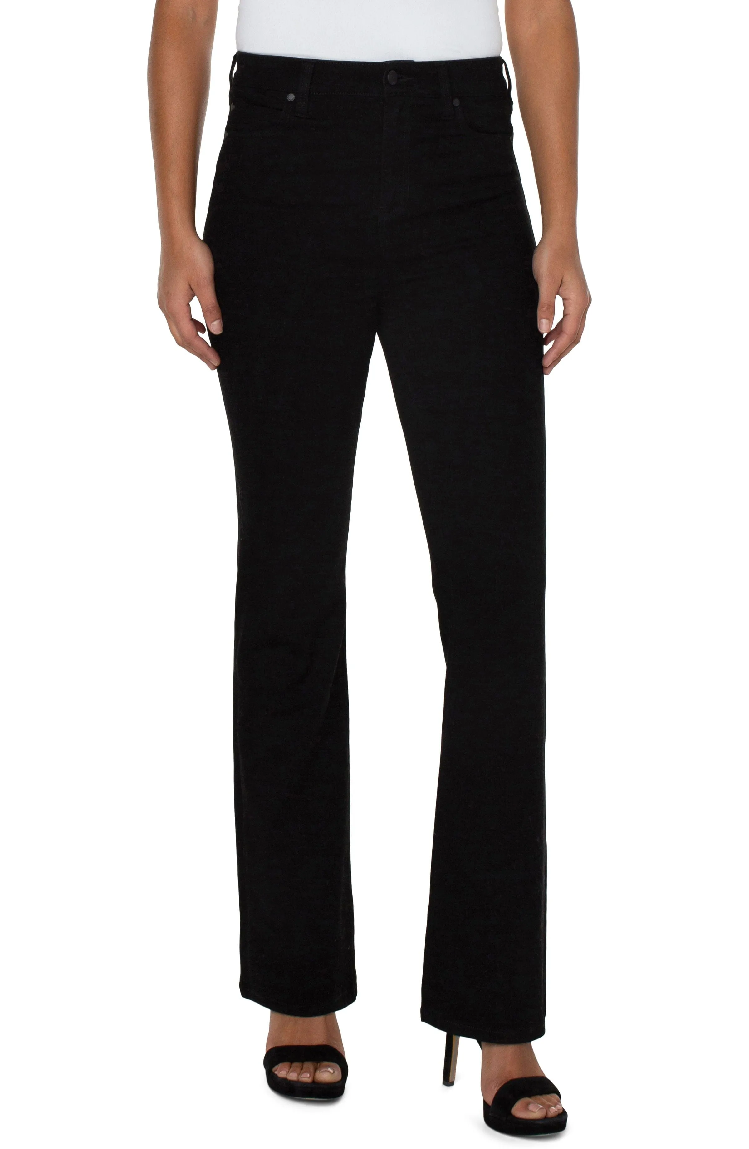 BLACK HIGH RISE BOOT CUT JEAN