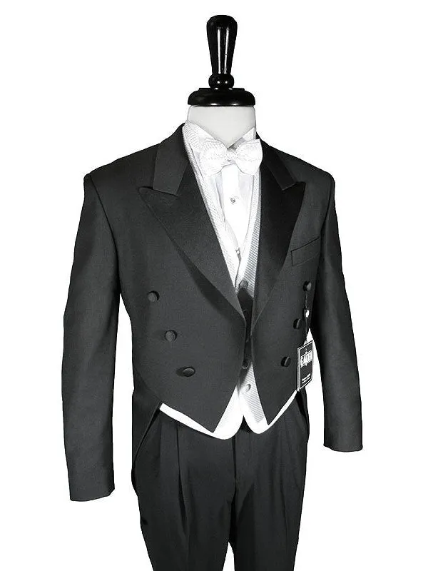 Black Peak Tailcoat-Premium Stetch Blend Fabric