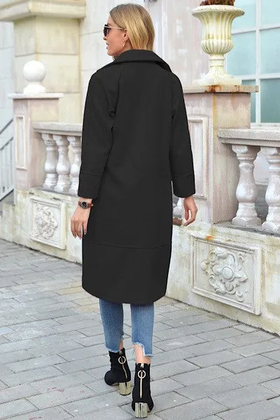 Black Professional Trench Coat