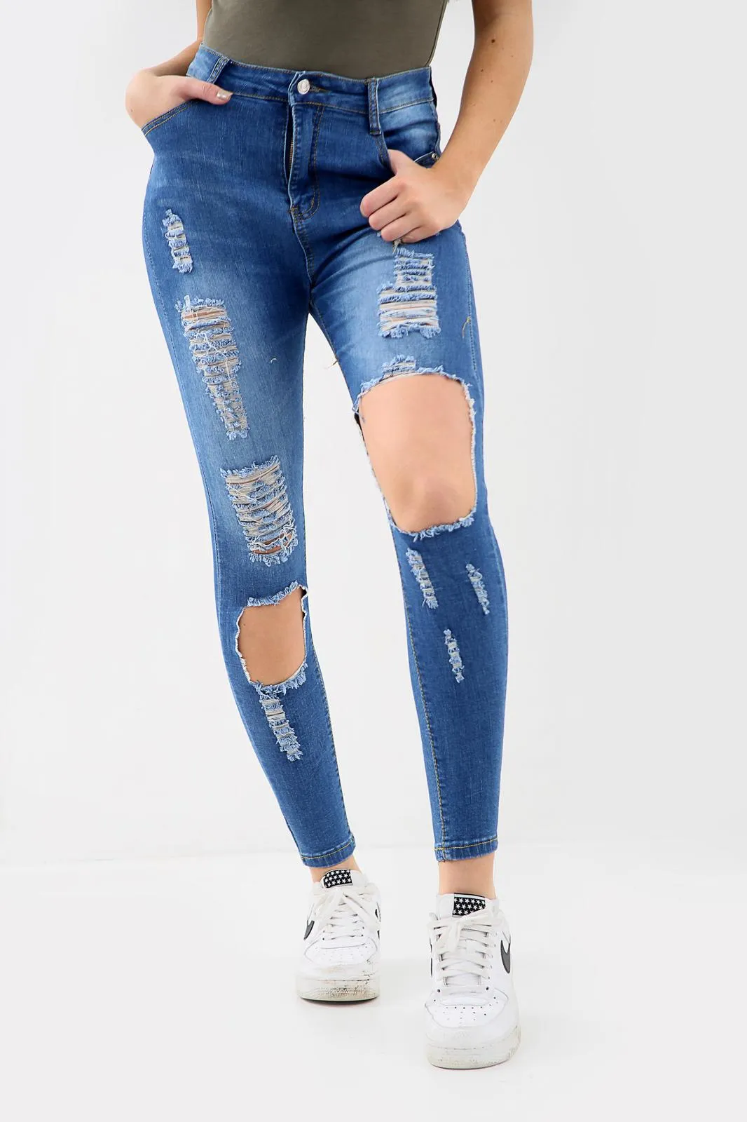 BLUE LADIES  Ladies High waisted jeans