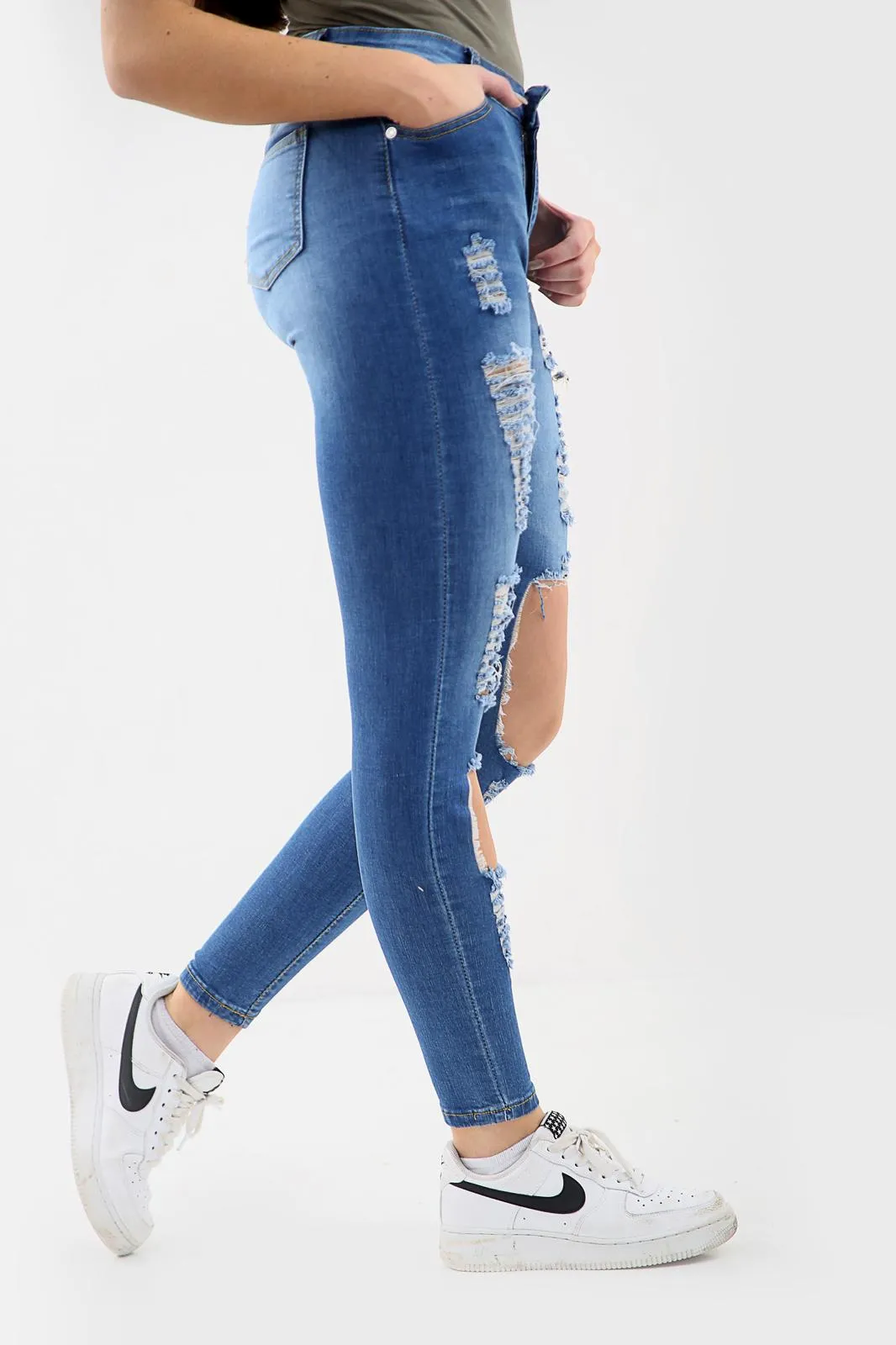 BLUE LADIES  Ladies High waisted jeans