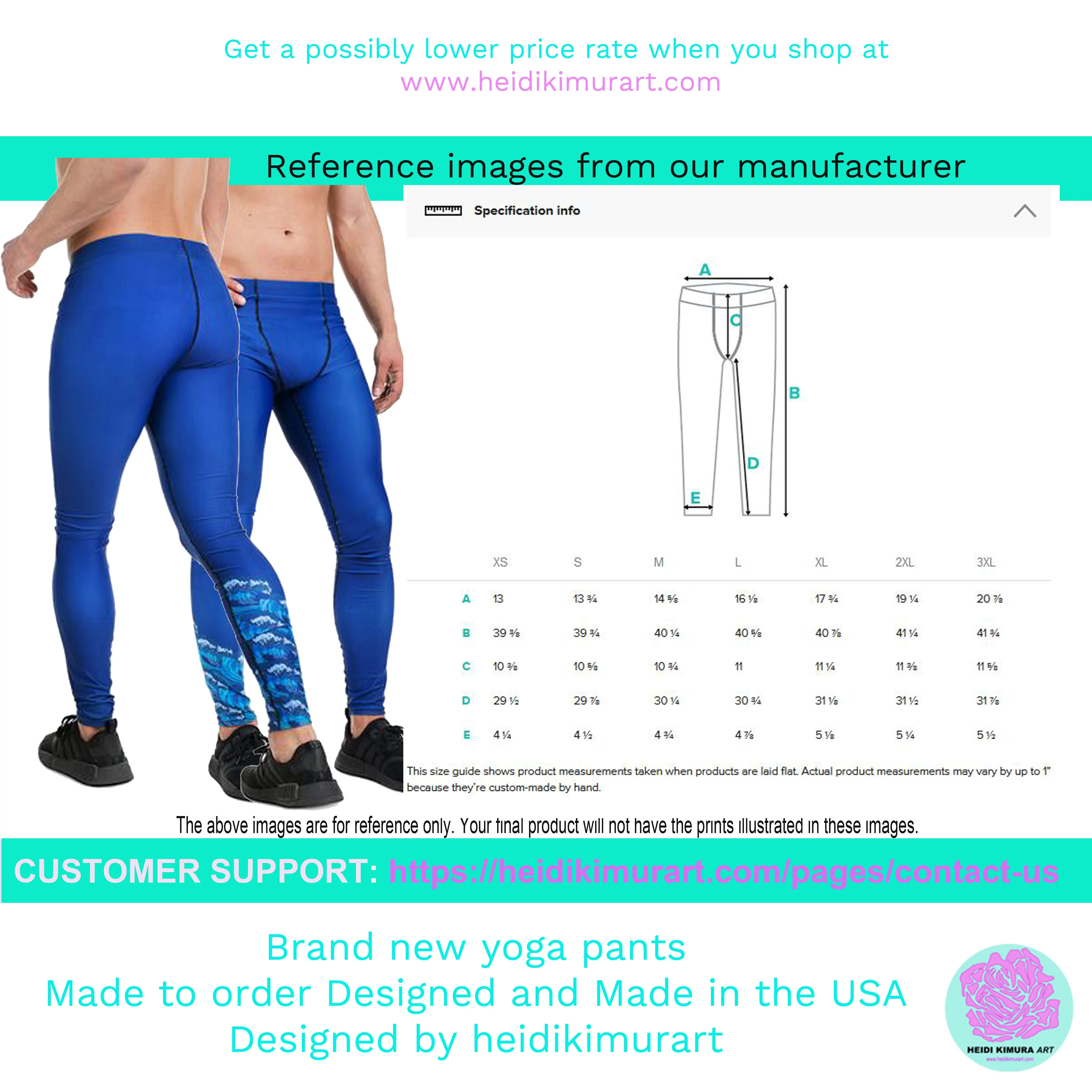 Blue Striped Men's Leggings, Vertical Stripes Modern Meggings Tights-Made in USA/EU/MX