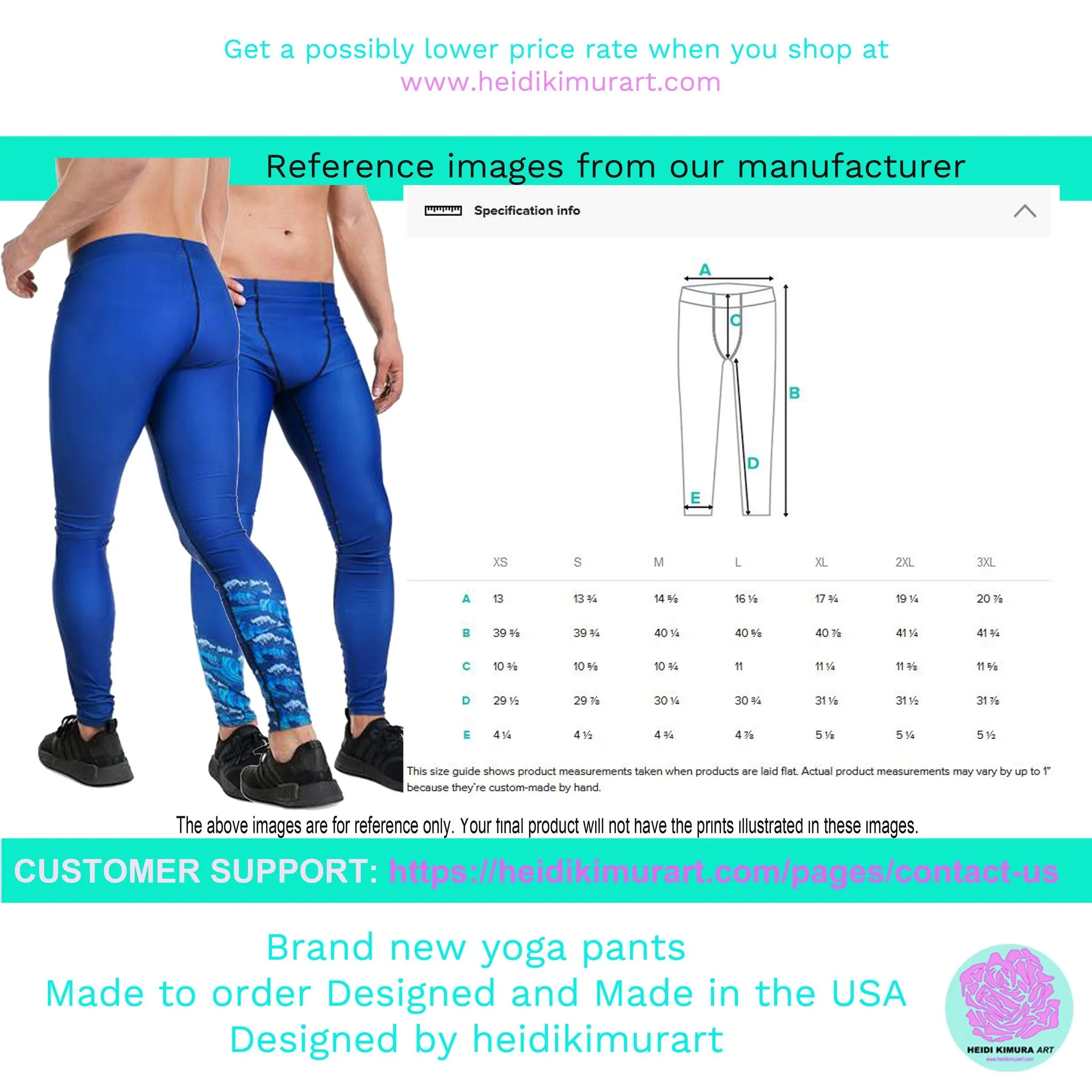 Blue Tie Dye Meggings, Designer Abstract Pastel Men's Leggings Compression Tights For Men - Made in USA/EU/MX