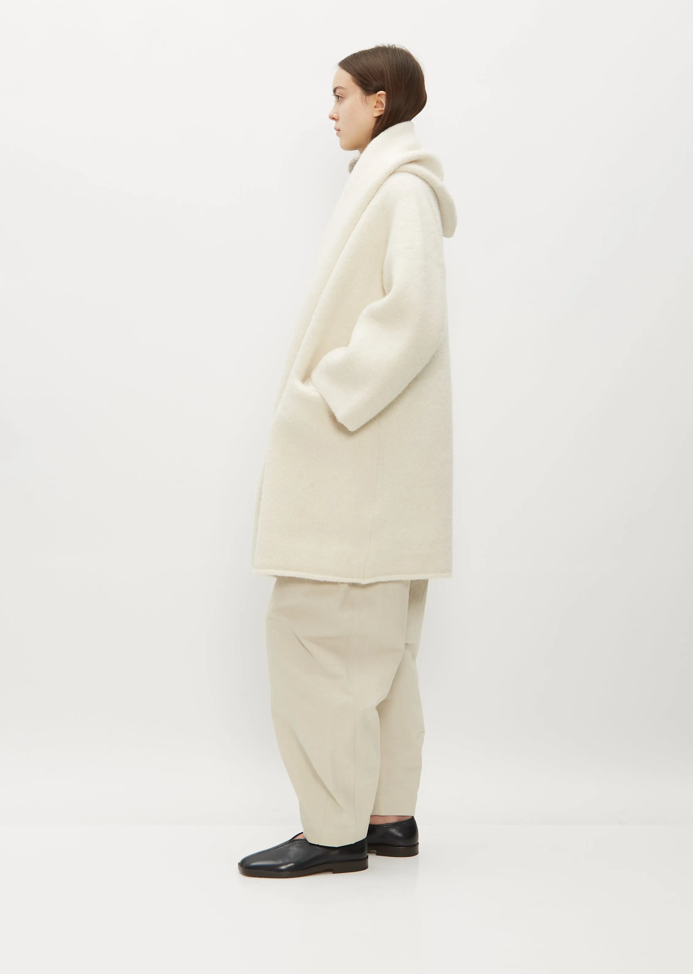 Capote Coat - Raw White