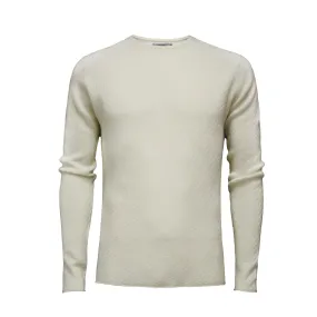 Cashmere Sweater Crew Neck Cabo in Carbon stitch