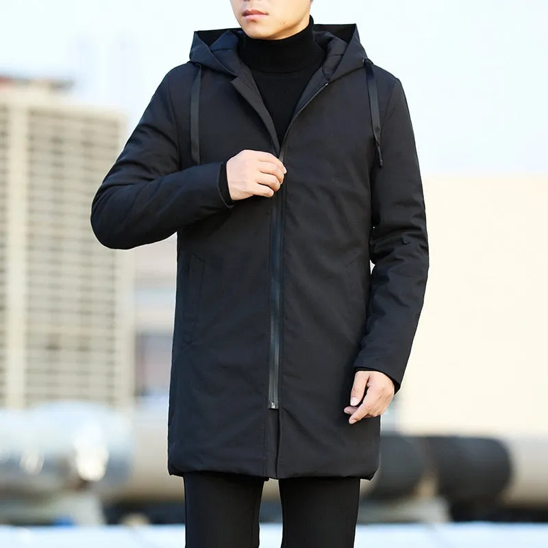 Casual Elegant Style Solid Hooded Coat