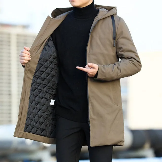 Casual Elegant Style Solid Hooded Coat