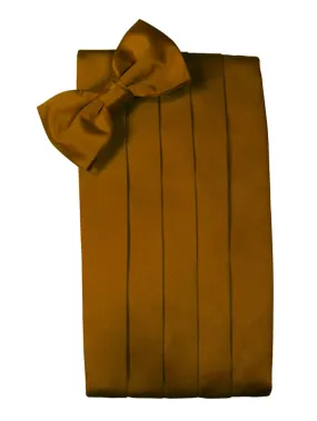 Cognac "Premier" Satin Cummerbund Set