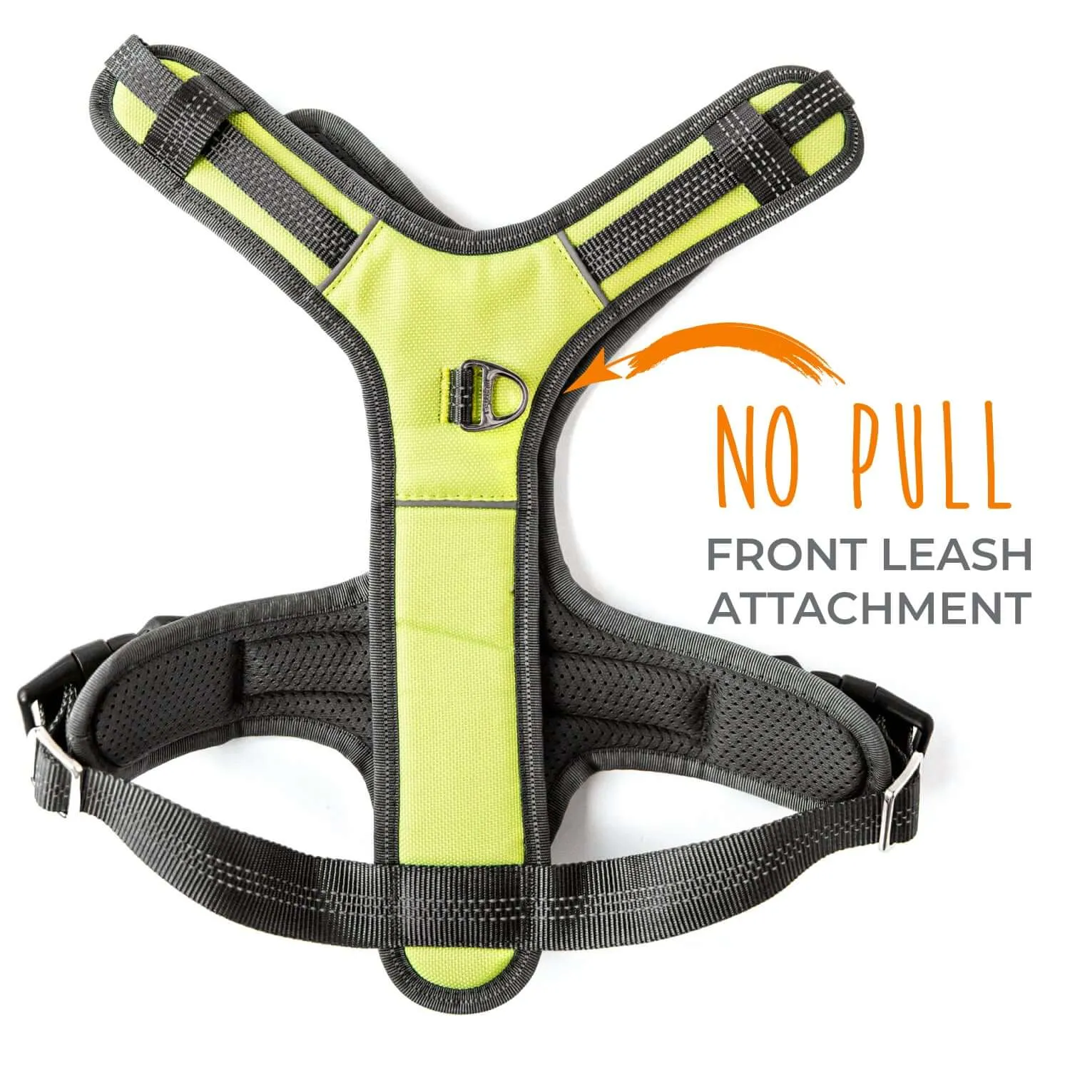 Comfortable No Pull Dog Harness with Neck Buckle