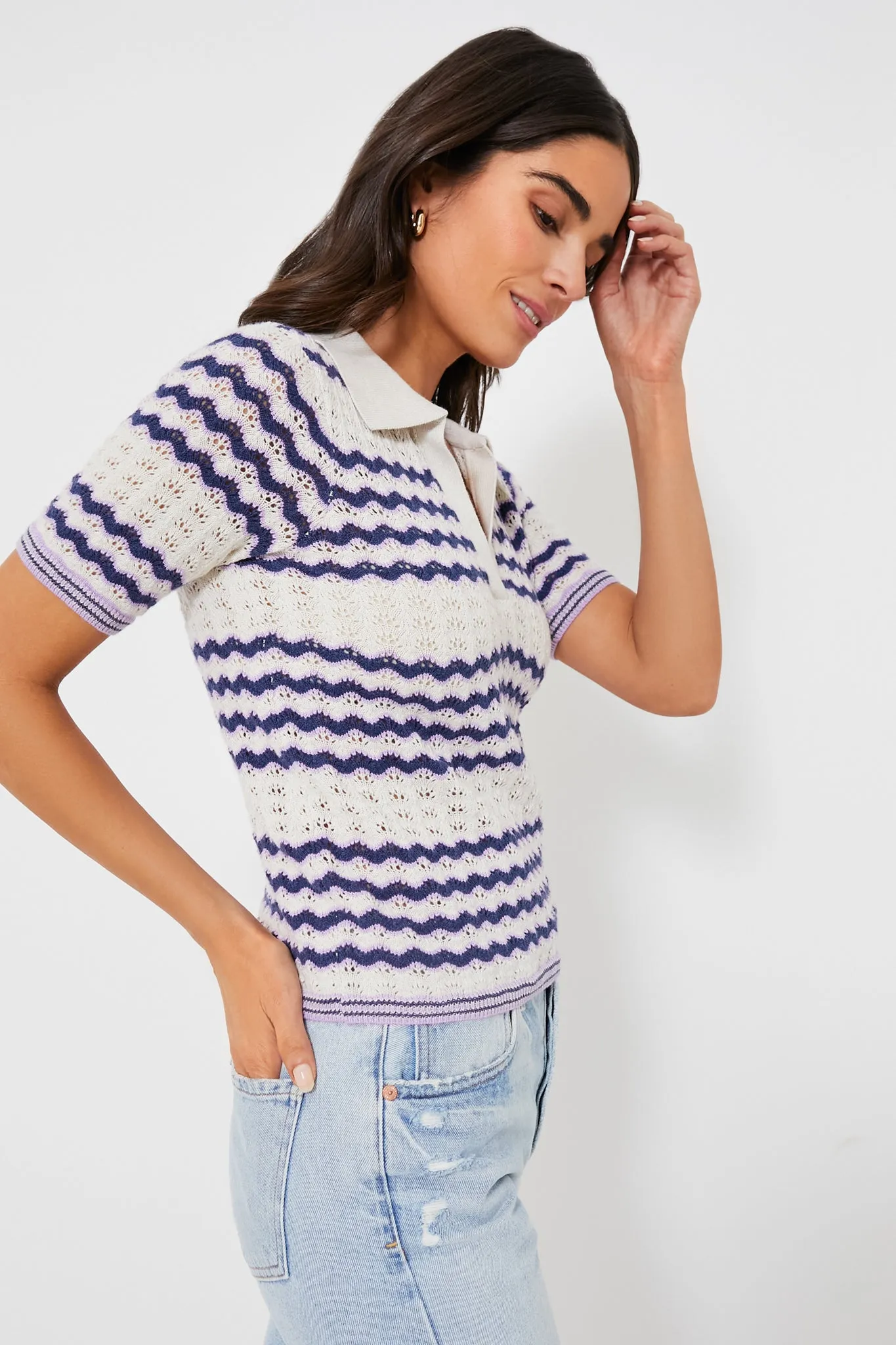 Cool Wave Spencer Polo Sweater