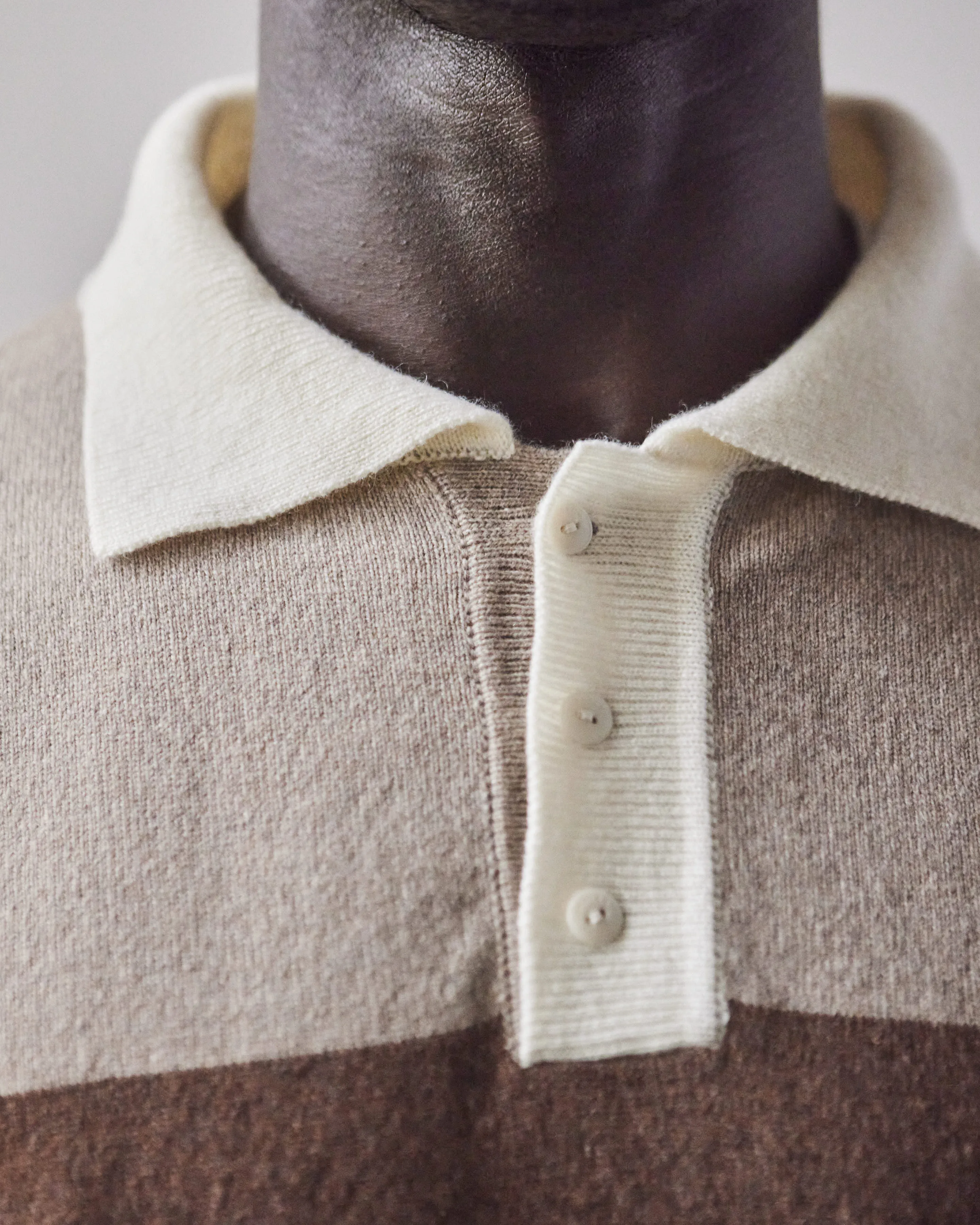 Cordera Cashmere Polo Sweater, Taupe