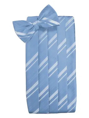 Cornflower Striped Satin Cummerbund Set