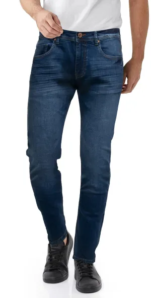 CULTURA AZURE Skinny Fit Stretch Jeans for Men