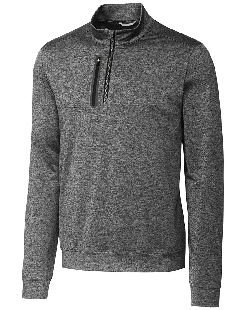 Cutter & Buck Stealth Heathered Quarter Zip Pullover