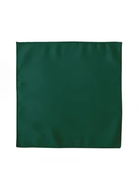 Deluxe Satin Formal Pocket Square (Hunter Green )