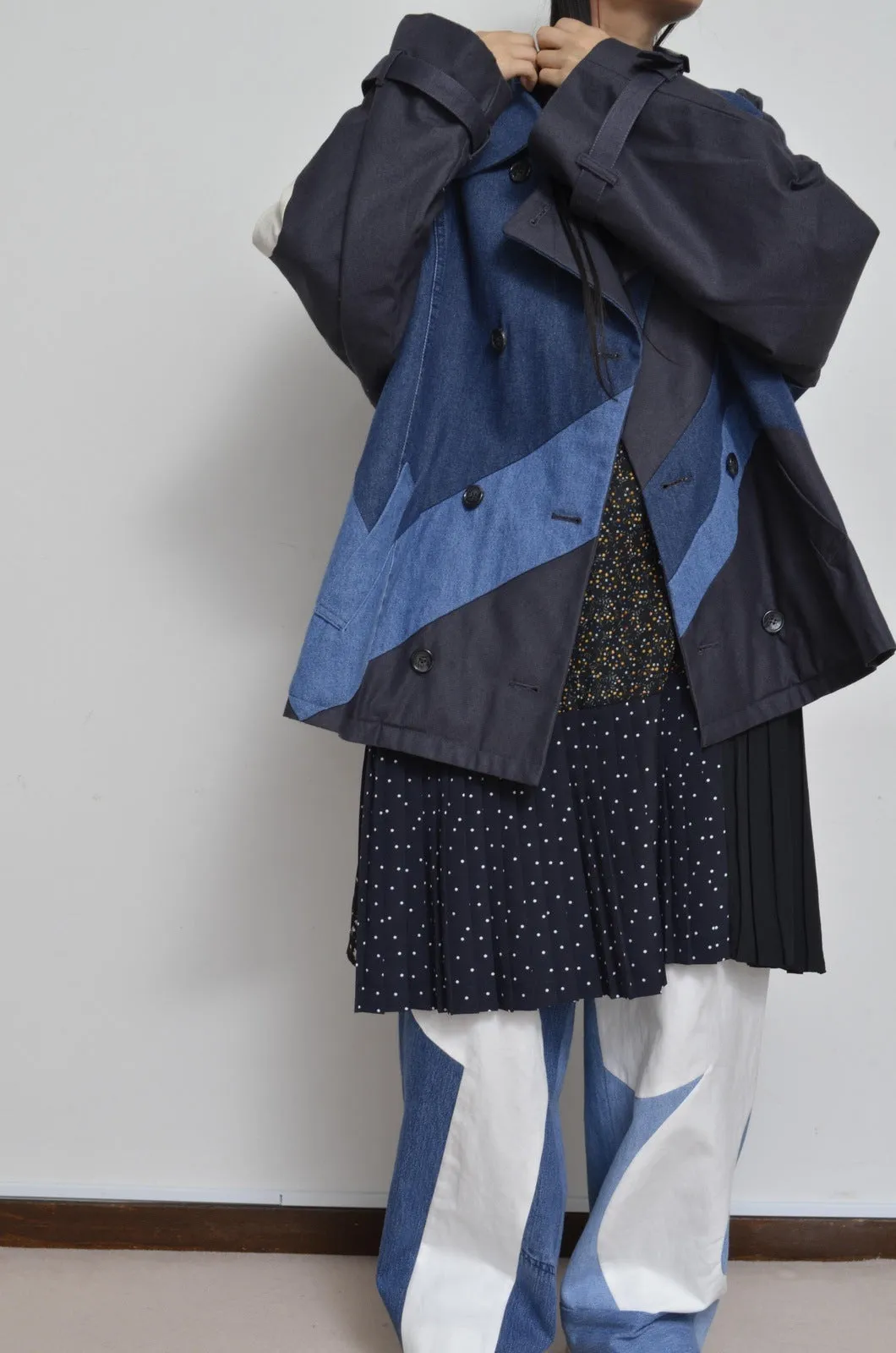 DENIM UNE UNE TRENCH COAT/SHORT_02_A