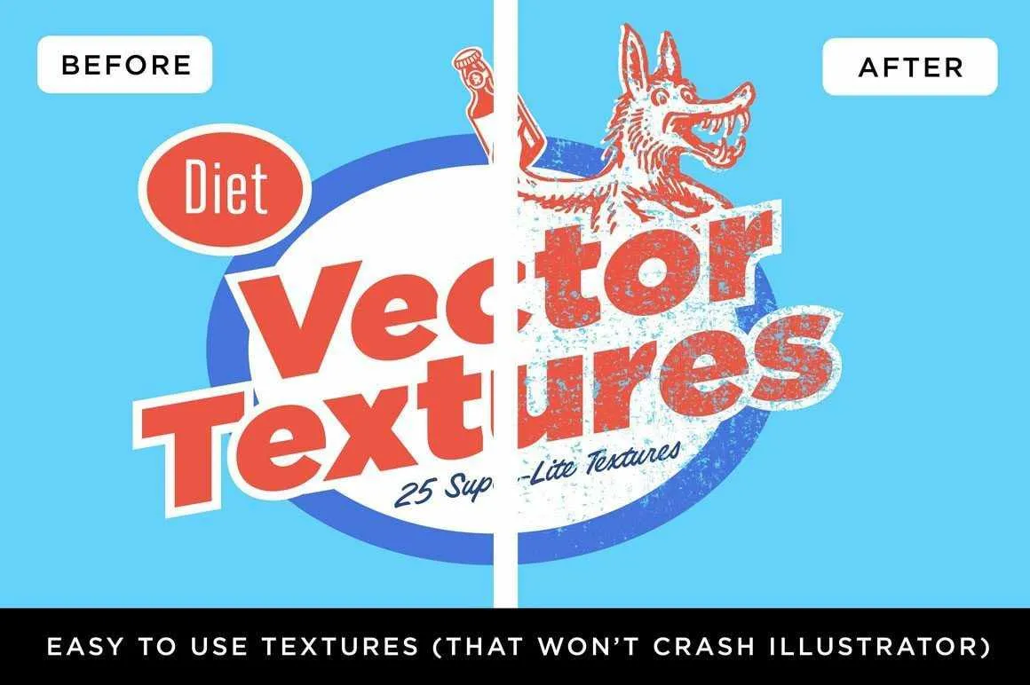 Diet Vector Textures Bundle for Adobe Illustrator