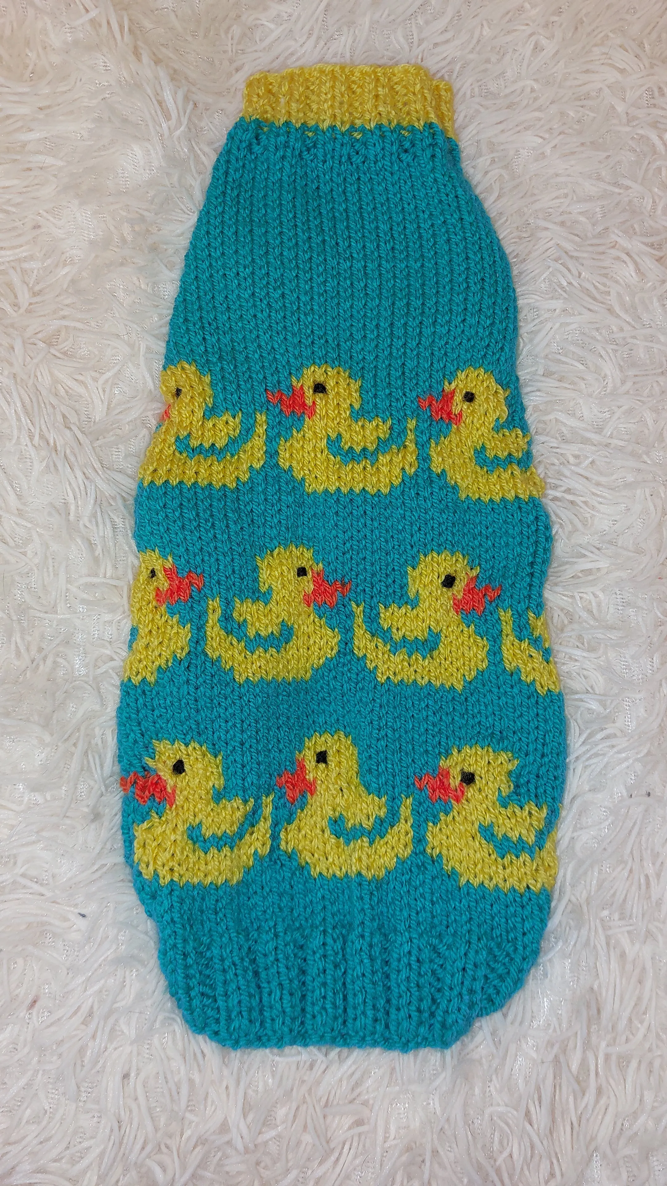 Dog clothes jumper with ducks