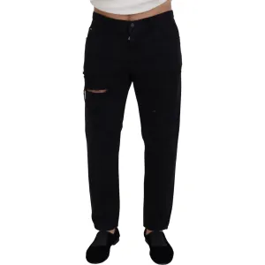 Dolce & Gabbana Elegant Black Loose Fit Italian Jeans