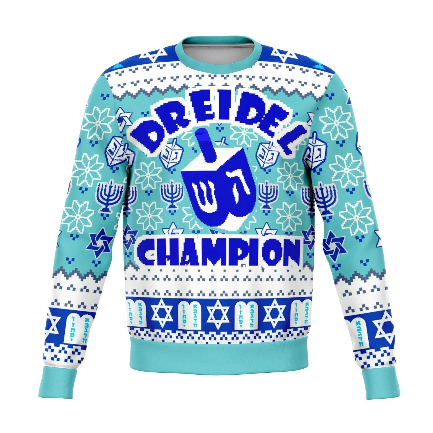 Dreidel Champ Funny Ugly Christmas Sweater