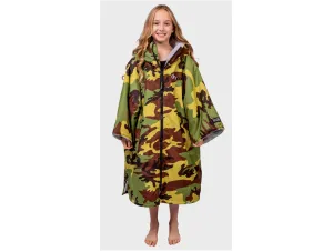 Dryrobe Advance Kids Short Sleeve - 5-9 Years - Camo/Grey