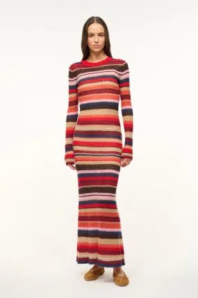 EIZA DRESS | AUTUMNAL FADED STRIPE