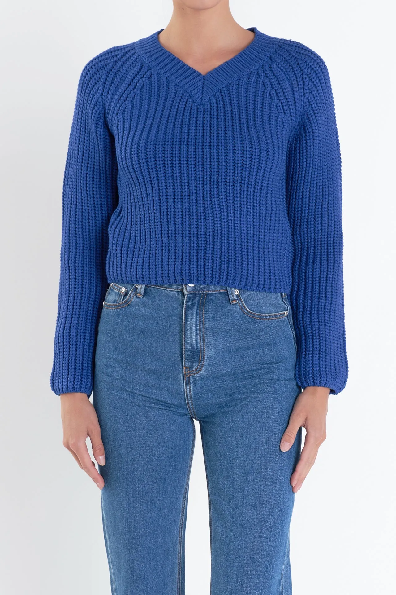 English Factory - V-neck Knit Sweater