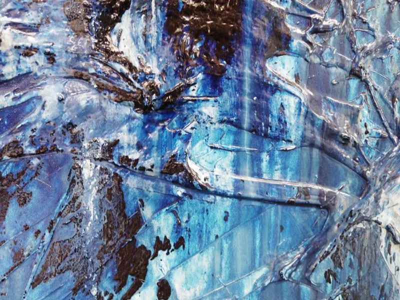 Everything Is Blue 120cm x 150cm Blue Abstract Painting (SOLD)