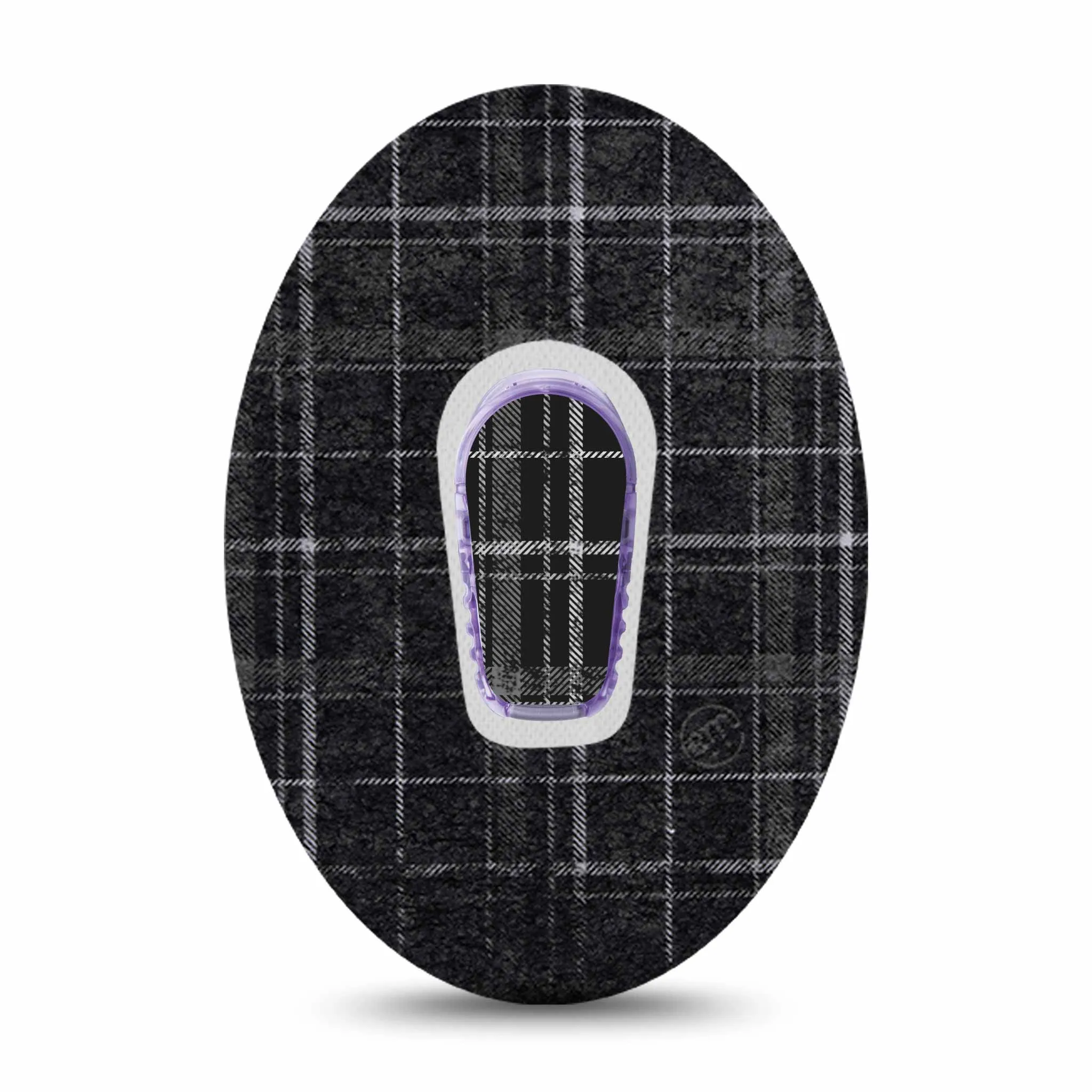 ExpressionMed Dexcom G6/One Transmitter Sticker (Grunge Plaid)