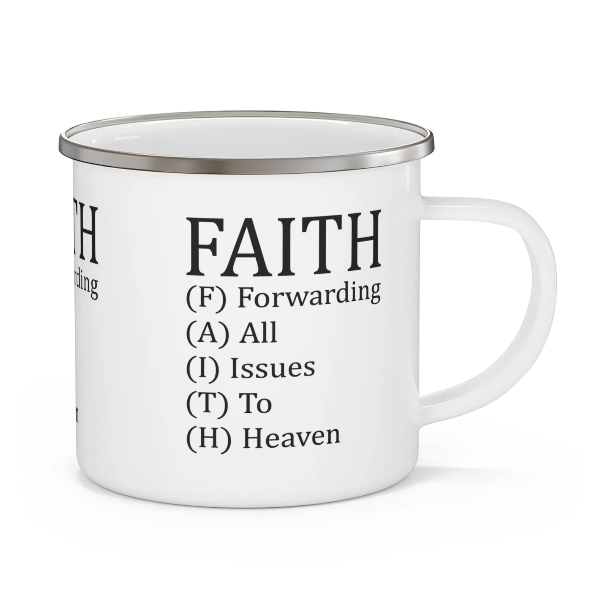 Faith Enamel Camping Mug