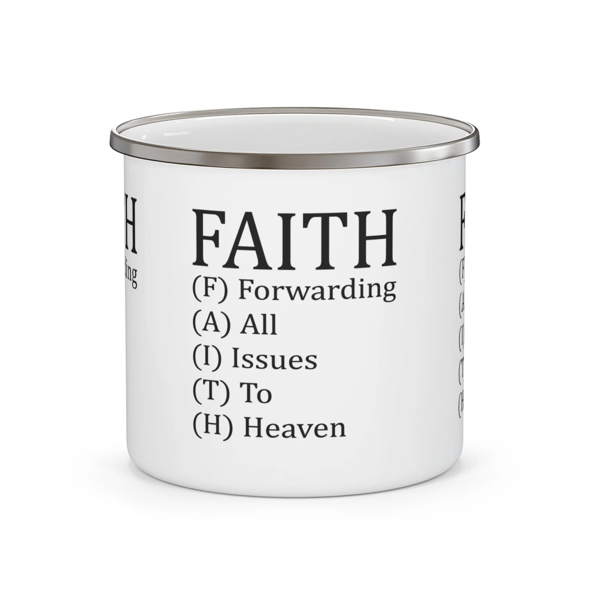 Faith Enamel Camping Mug