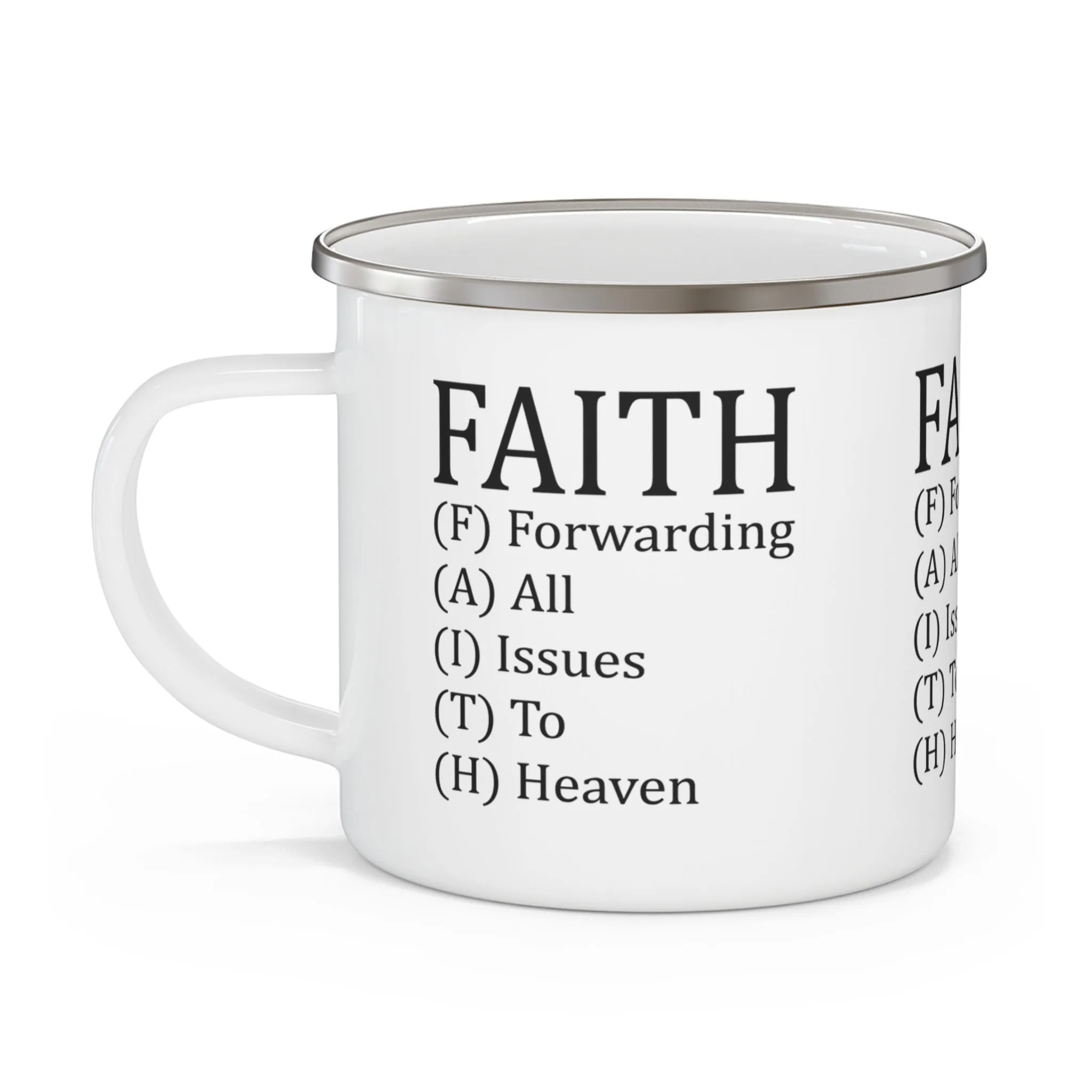 Faith Enamel Camping Mug