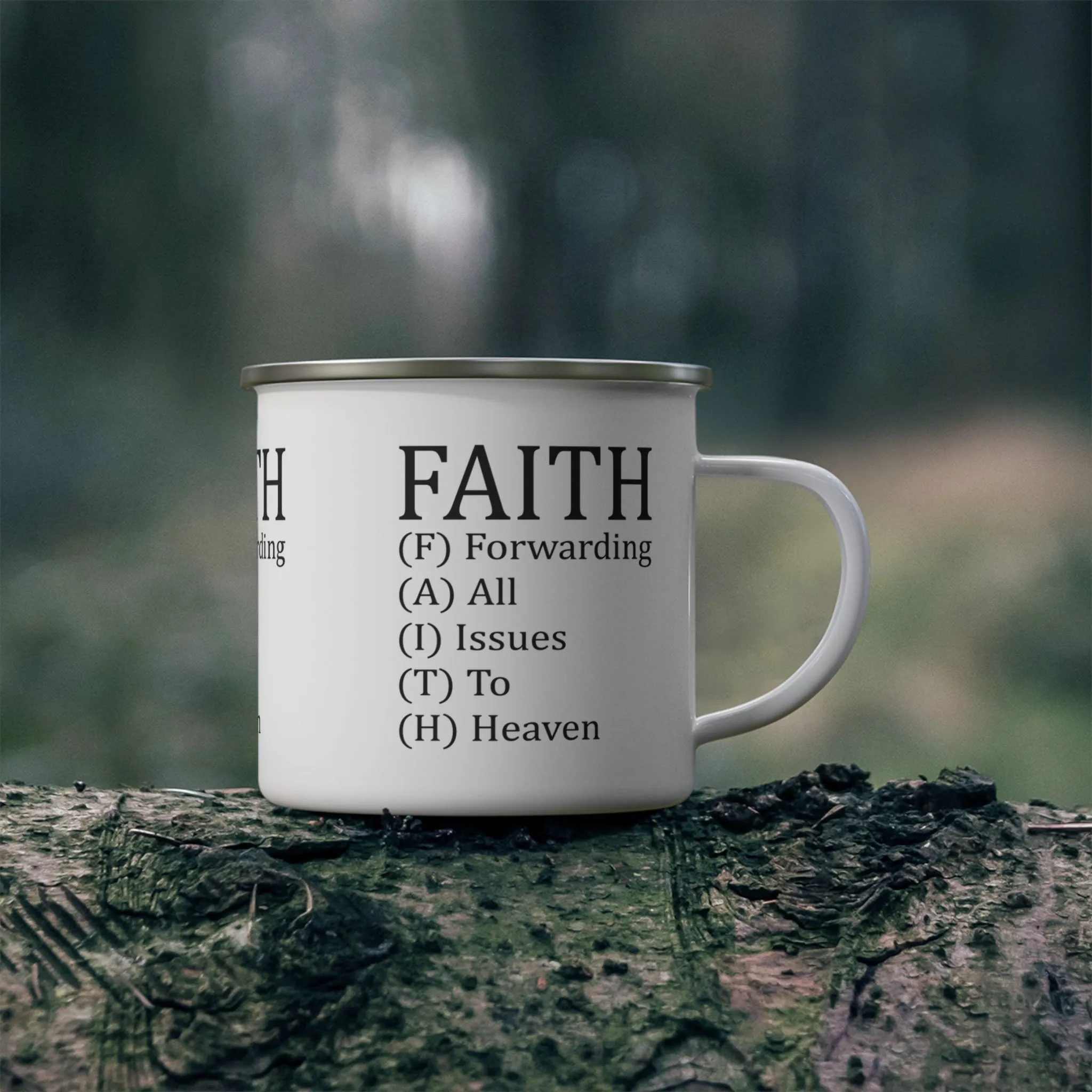 Faith Enamel Camping Mug