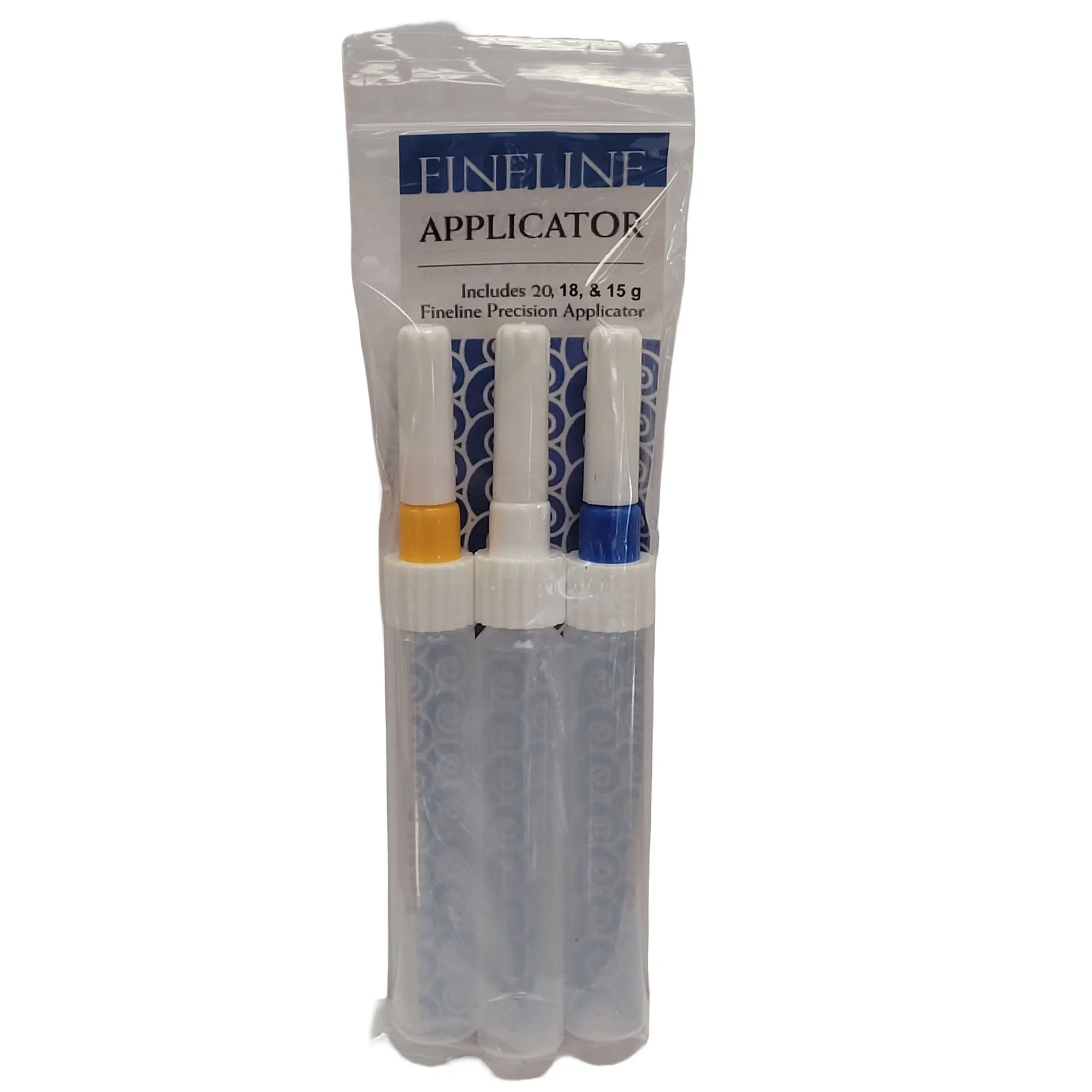 Fineline Slip/Underglaze Tube Applicator, 3 Pack - 20, 18, 15 ga Tips