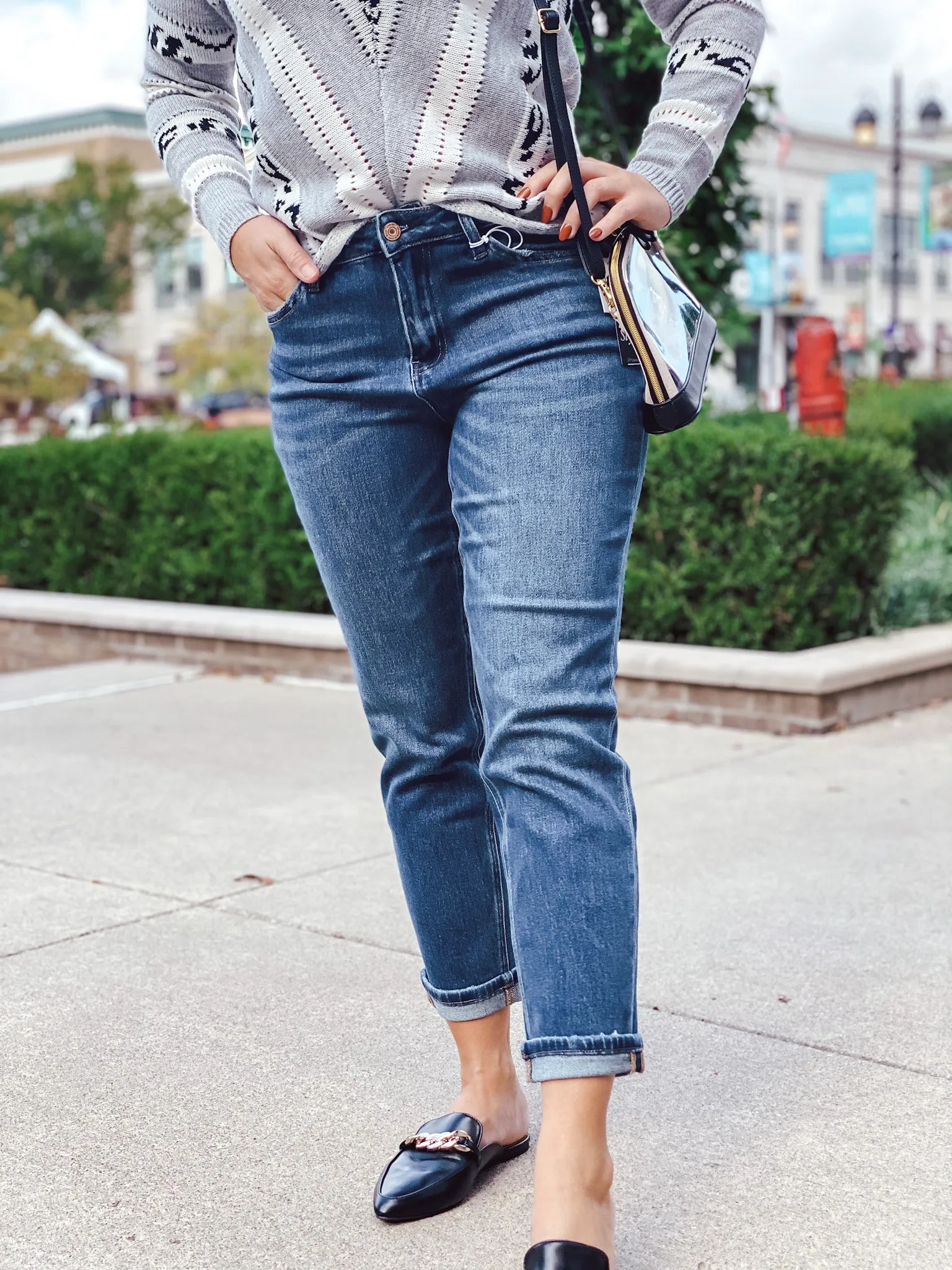 Fremont Cuffed Boyfriend Jeans