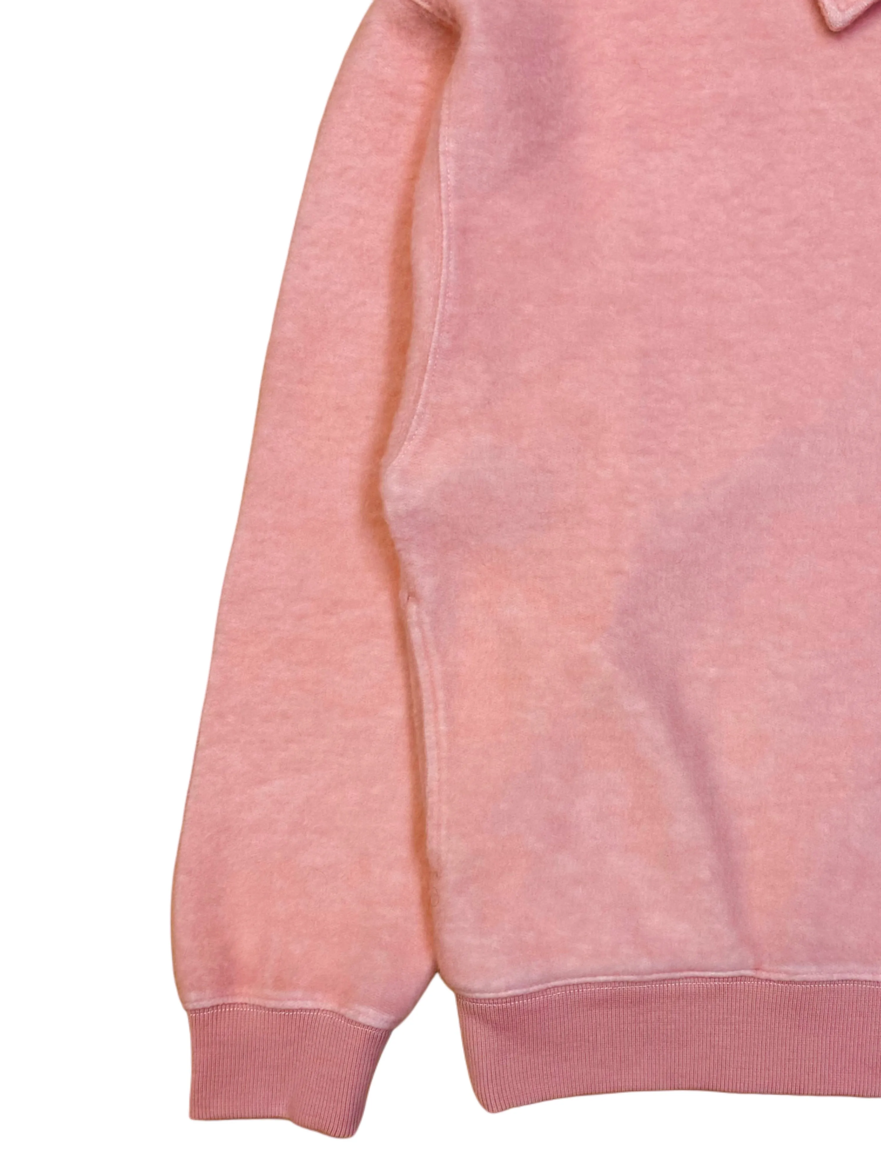 FRESH Bamboo Polo Sweater In Flamingo Pink