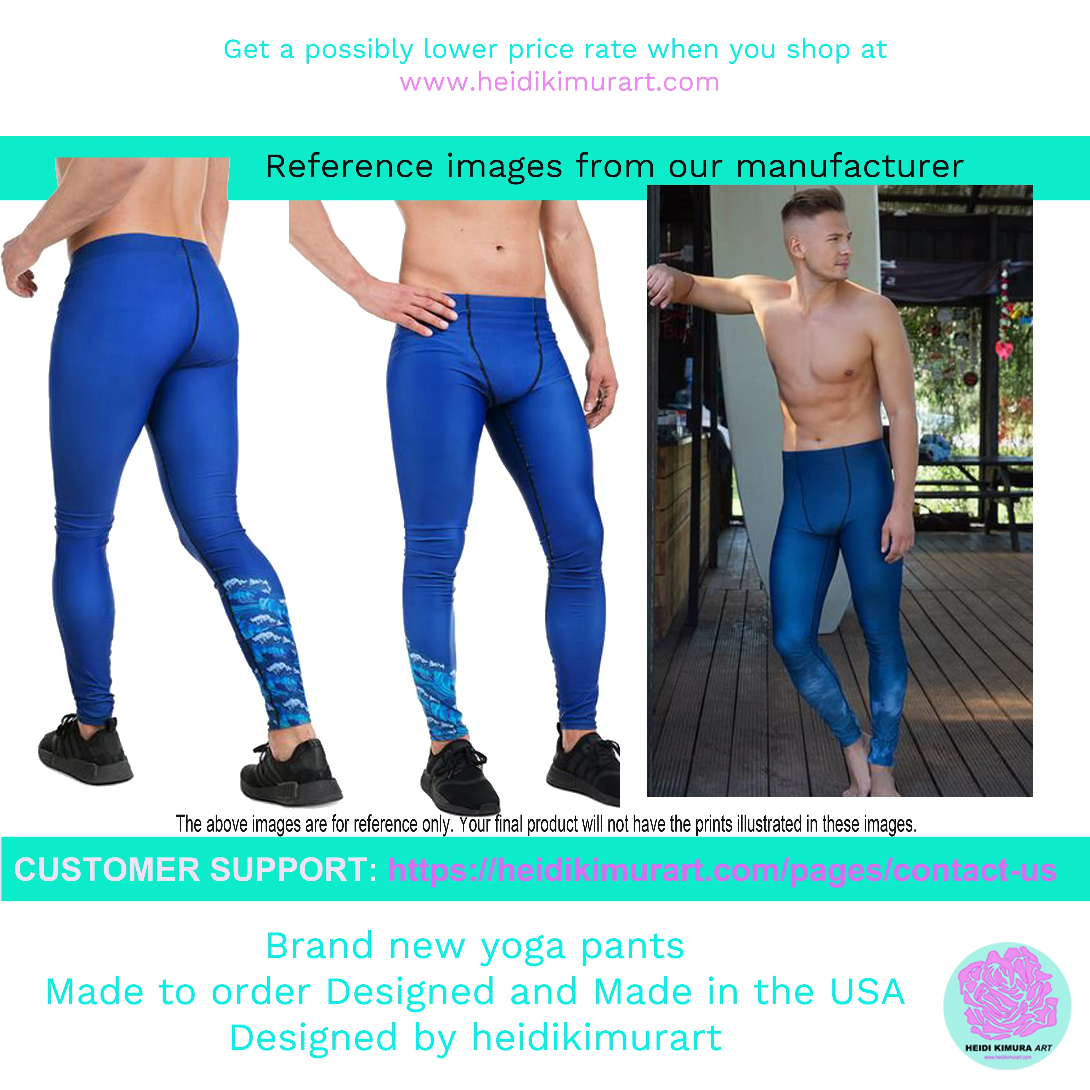 Gay Pride Men's Leggings, Bright LGBTQ Colorful Rainbow Striped Meggings-Made in USA/EU