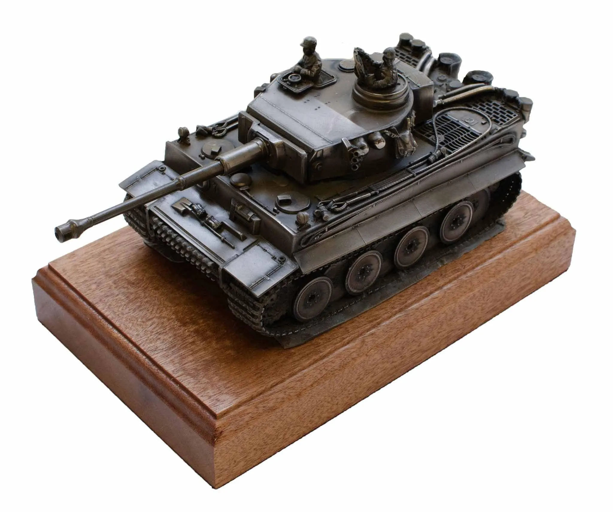 German Tiger 1 Tank Bronze Military Statue