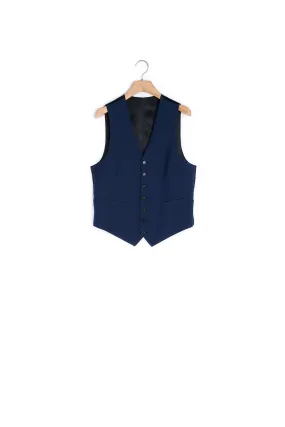 Gilet slim fit en laine super 100s