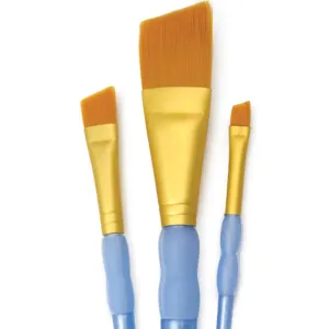 Gold Taklon Angular Brush Set of 3