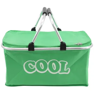 Green Cooler Basket Bag